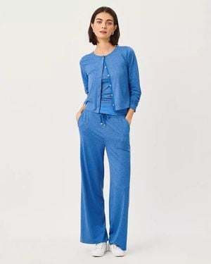 Lilly Pulitzer Upf 50+ Callie 30" Wide Leg Pant - Blue