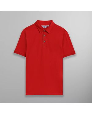 Members Only Oversized Polo Shirt - Red