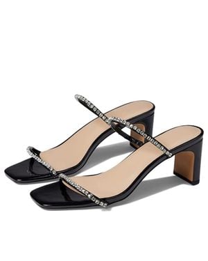 FARYL by Farylrobin Alexandra Sandal Patent Square Toe Gal1025 - Black