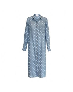 Felicite Boyfriend Maxi Dress - Blue