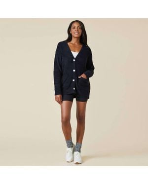 Softies Marshmallow Button Cardigan - Blue