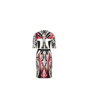 Peter Pilotto Geometric Print Sheath Dress - Black