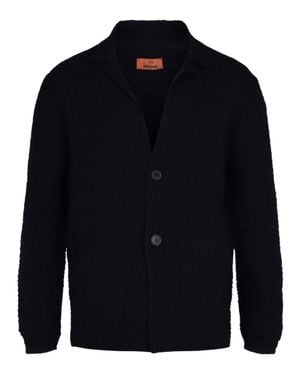 Missoni Wool Knit Blazer - Blue