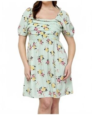 Winslow Collection Pleated Baby Doll Dress - Blue