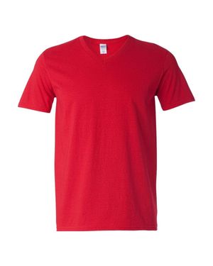 Gildan Softstyle V-Neck T-Shirt - Red