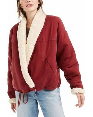 Free People Mix It Up Reversible Jacket - Red