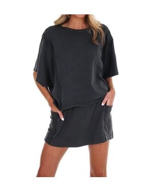 Rae Mode One Call Away Boxy Top - Black