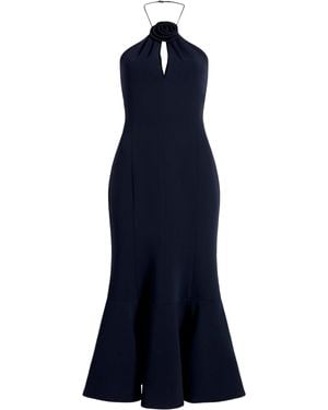 Cinq À Sept Crepe Flower Jennie Dress - Blue