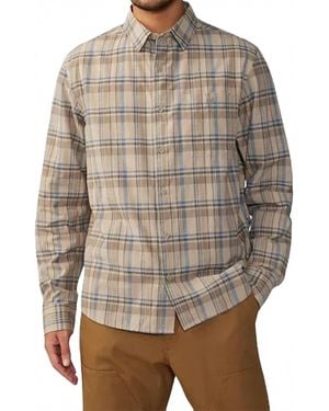 Mountain Hardwear Big Cottonwood Long Sleeve Shirt - Gray