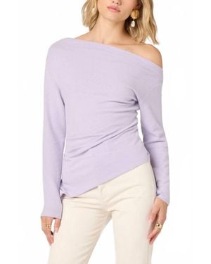 Astr Miah Off-The-Shoulder Top - Purple