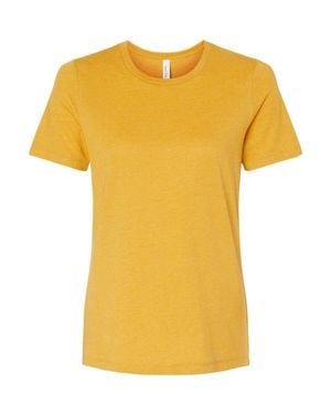 Bella Canvas Relaxed Fit Heather Cvc Tee - Yellow
