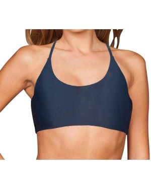 Stone Fox Big Island Bralette Bikini Top - Blue