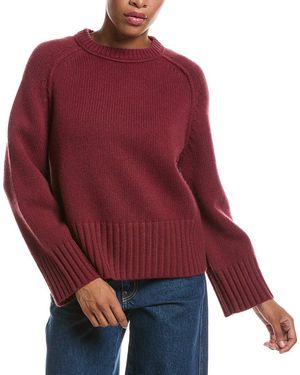 Jonathan Simkhai Curtis Crewneck Cashmere Sweater - Red
