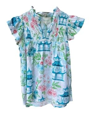 Victoria Dunn Layla Blouse - Blue
