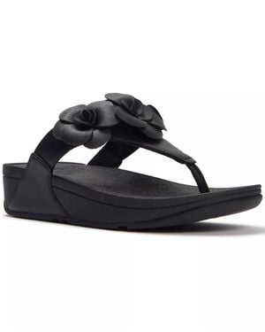 Fitflop Lulu Flower Toe-Post Sandals - Blue