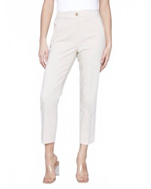 Charlie b Solid Cropped Pants - White
