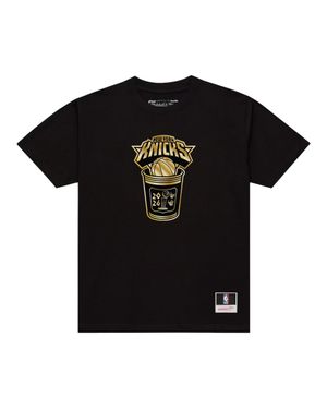 Mitchell & Ness New York Knicks B & G Coffee Cup T-Shirt - Black