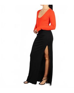 Rodebjer Crystal Maxi Skirt - Black