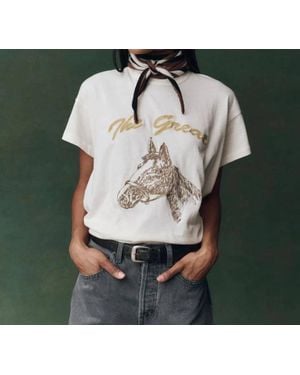 The Great Boxy Crew Tee With Spice Horse Embroidery - Multicolor