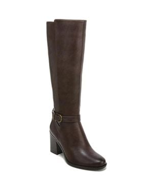 Naturalizer Joslynn Wide Calf High Shaft Boots - Brown