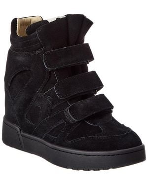 Isabel Marant Im3 Suede Wedge Sneaker - Black