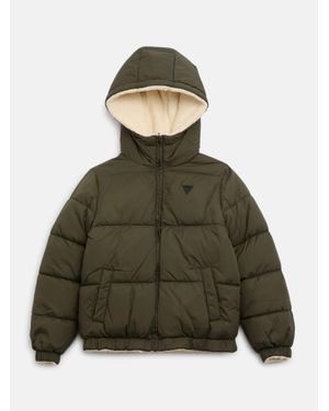 Guess Reversible Puffer Jacket (8-16) - Green