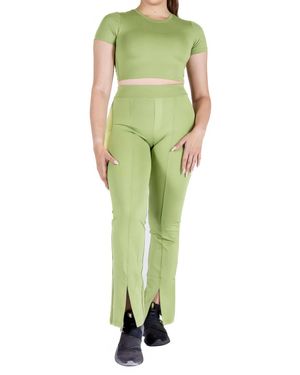 Lovyt Flare Leggings - Green