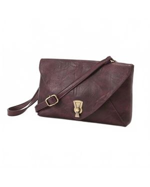Joy Susan Claudia Keyhole Turnlock Convertible Envelope Bag - Brown