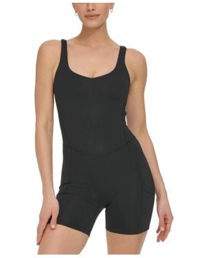 DKNY Seamed Bike Shorts - Black
