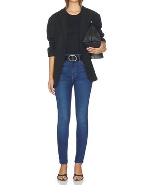 Mother High Waisted Looker Jeans - Blue