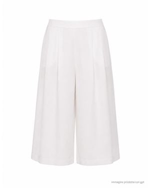 MEIMEIJ Off Bermuda Cotton Shorts - White