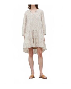 GRADE & GATHER Tiered Mini Dress - White