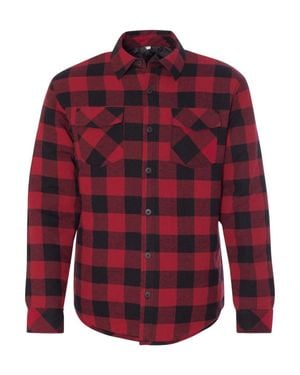 Burnside Quilted Flannel Jacket - Red