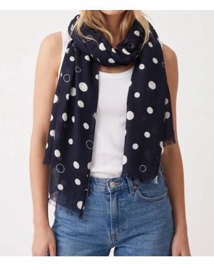 Joseph Ribkoff Polka Dots Scarf - Blue