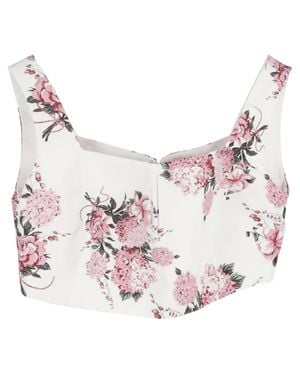 Emilia Wickstead Jeanie Crop Top - Pink