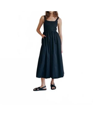 By Together Bubble Hem Maxi Dress - Blue
