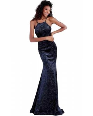 Jovani Sleeveless Fitted Evening Gown - Blue