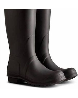 HUNTER Original Tall Color Block Boot - Black