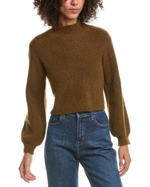 Saltwater Luxe Balloon Sleeve Sweater - Green