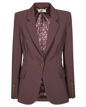 ボトムスその他 Elisabetta Franchi Single-Breasted Tailored Blazer With ELISABETTA FRANCHI Women's single-breasted butter jacket
