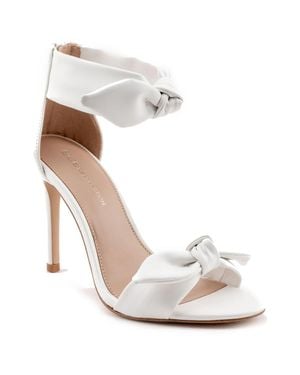 BCBGeneration Jessa Open Toe Bow Dress Sandals - White