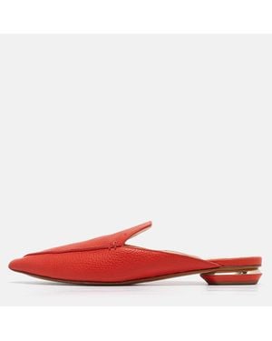 Nicholas Kirkwood Leather Beya Pointed Toe Mules - Red