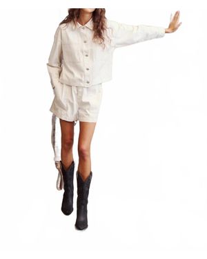 Melissa Nepton Lio Straight Cut Shorts - White