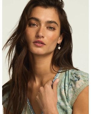 Lucky Brand Clover 3 Pack Earrings - Brown