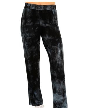 French Kyss Marble Wash Lounge Pant - Black