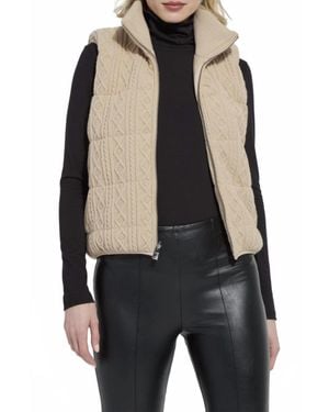 Lyssé Petra Reversible Puffer Vest - Black