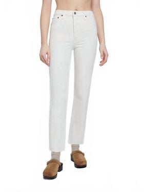 RE/DONE 70's Stove Pipe Straight Leg Jeans - White