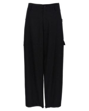 Yohji Yamamoto Tab Wide P' Pants - Black