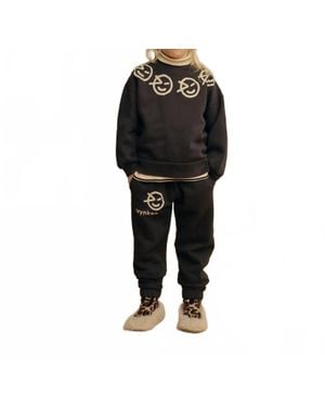 Wynken Smiley Track Pants - Black