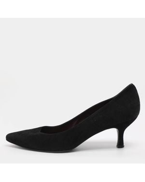 Stuart Weitzman Size 39.5 Suede Pumps - Black